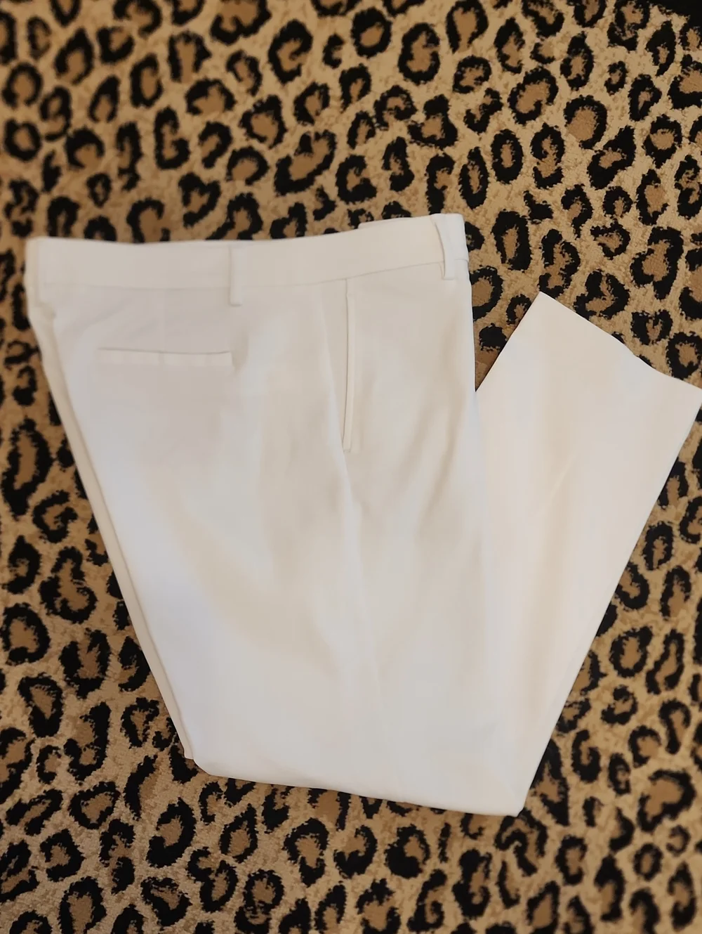 J. Jill Women's Wearever White Refined Woven Trousers SZ 12P